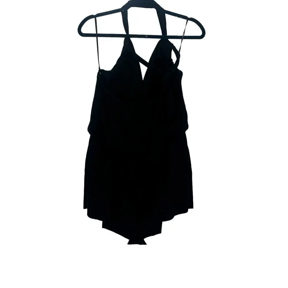 NEW MAGICSUIT Solids Marisa Romper One-piece In Black Swimsuit Size 12 NWOT